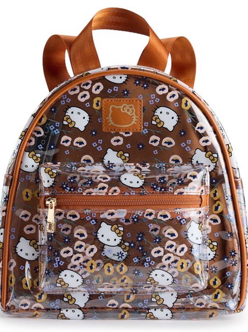 Hello Kitty Floral Print Clear Mini Backpack